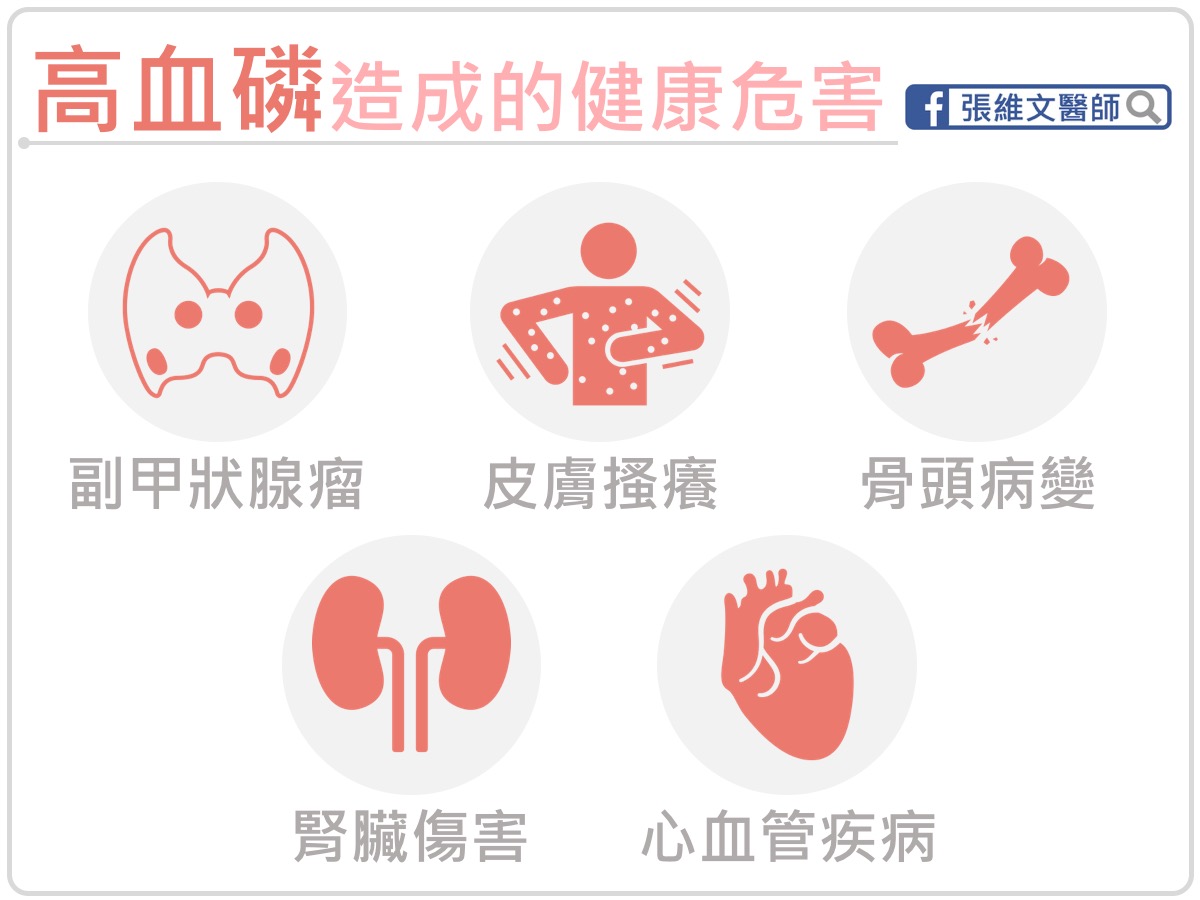 高血磷造成的健康危害